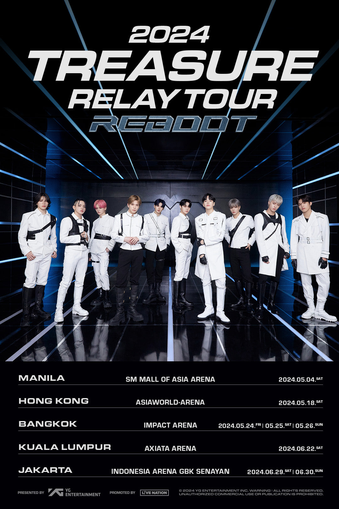 ミュージック 2024 TREASURE TOUR [REBOOT] TREASURE Announces 2024 Relay Tour “REBOOT” In Asia – MyOppa