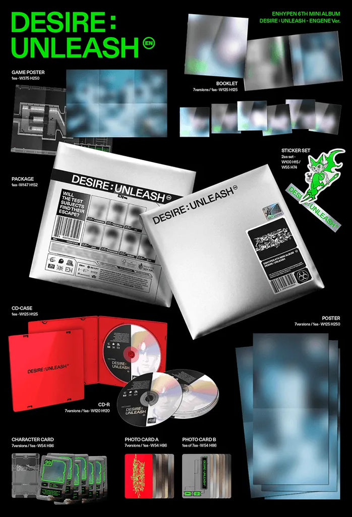 Enhypen - Desire : Unleash - 6th Mini Album(Random Ver.) – MyOppa