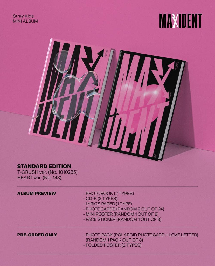 Stray Kids - MAXIDENT [Mini Album STANDARD Edition] RANDOM Version