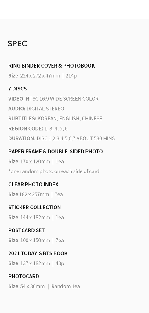 BTS - Memories Of 2021 [DVD] – MyOppa