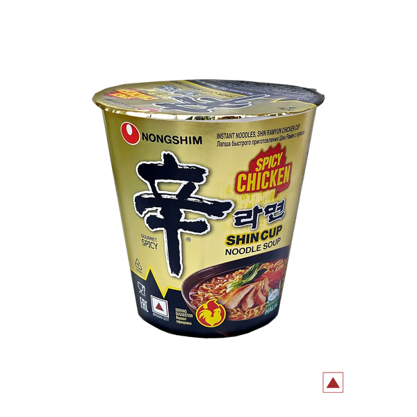 Shin Ramyun Gourmet Spicy Chicken Flavor Cup Instant KOREAN Noodle sou ...