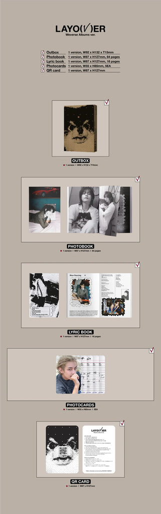 BTS V (V) -Layover (WEVEREE ALBUMS VER.) – MyOppa