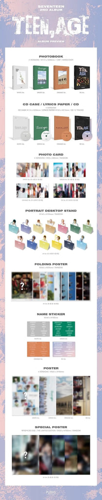 SEVENTEEN - [TEEN, AGE] 2nd Album(Random Ver.) – MyOppa